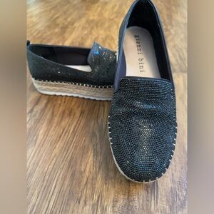 Gianni Bini Black Sparkle Espadrilles.  Size 7.5